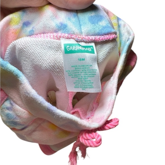 Toddler Girl Shorts 2 Piece Bundle Pink Tie-Dye Pink Floral Size 18 Months - Picture 9 of 9